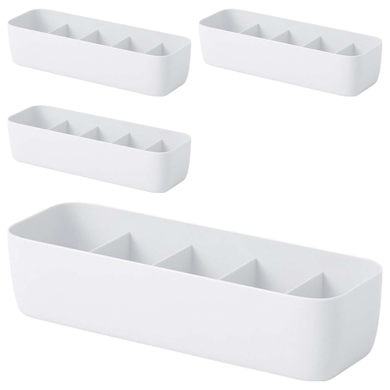 마켓피오 홈 pp 칸막이형 속옷 양말 정리보관함 5칸, 단일색상, 4개 12,960원