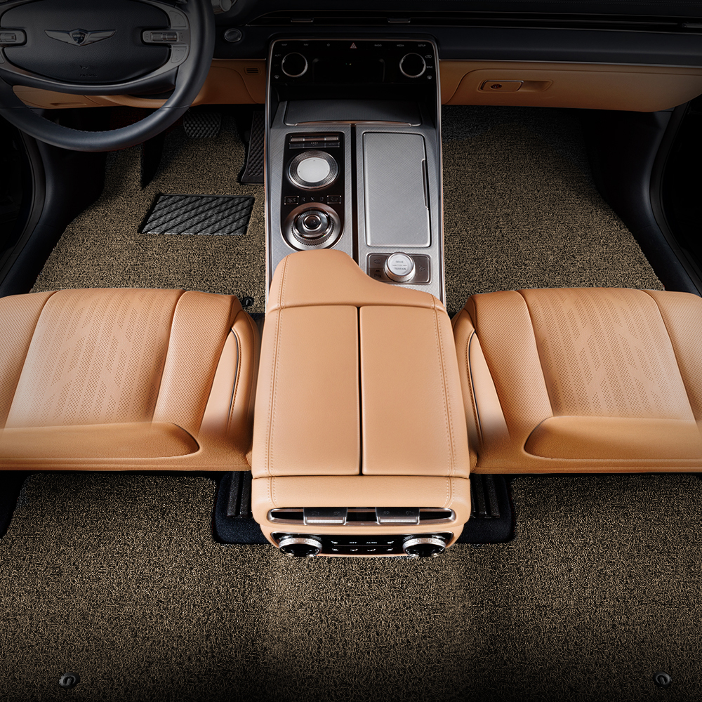 메이튼 차량용 코일 카매트 확장형 1열 + 2열 세트, 현대 제네시스 GV70 (21년2월~), 브라운 38,900원