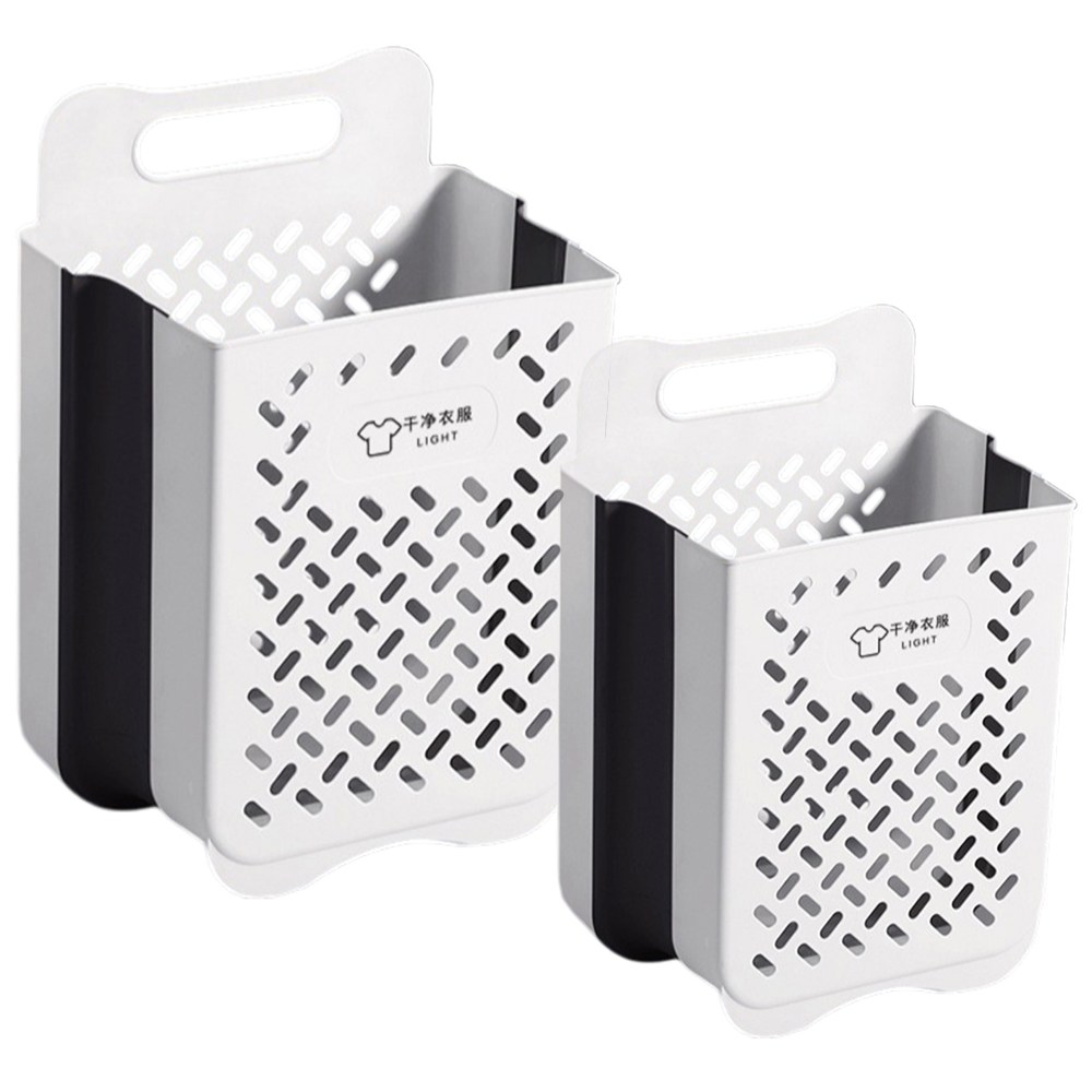 에잇홈 벽부착 접이식 빨래바구니, 화이트그레이 22,400원