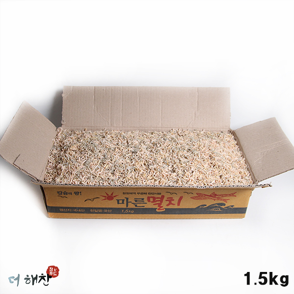 [더해찬] 국산/멸치새우1.5kg 업소용멸새 도시락반찬용 국물용, 1박스 13,900원