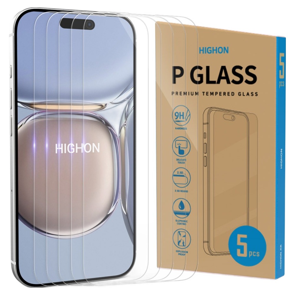 하이온 9H P글라스 강화유리 휴대폰 액정보호필름 5p 세트, 1세트 7,900원