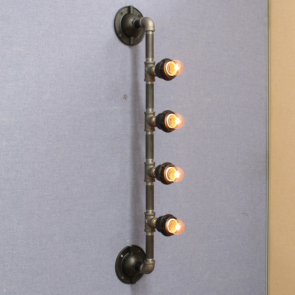 미도라이팅 수도파이프벽등 루이스4등벽등 흑관 벽등 빈티지벽등 인더스트리얼조명 169,700원