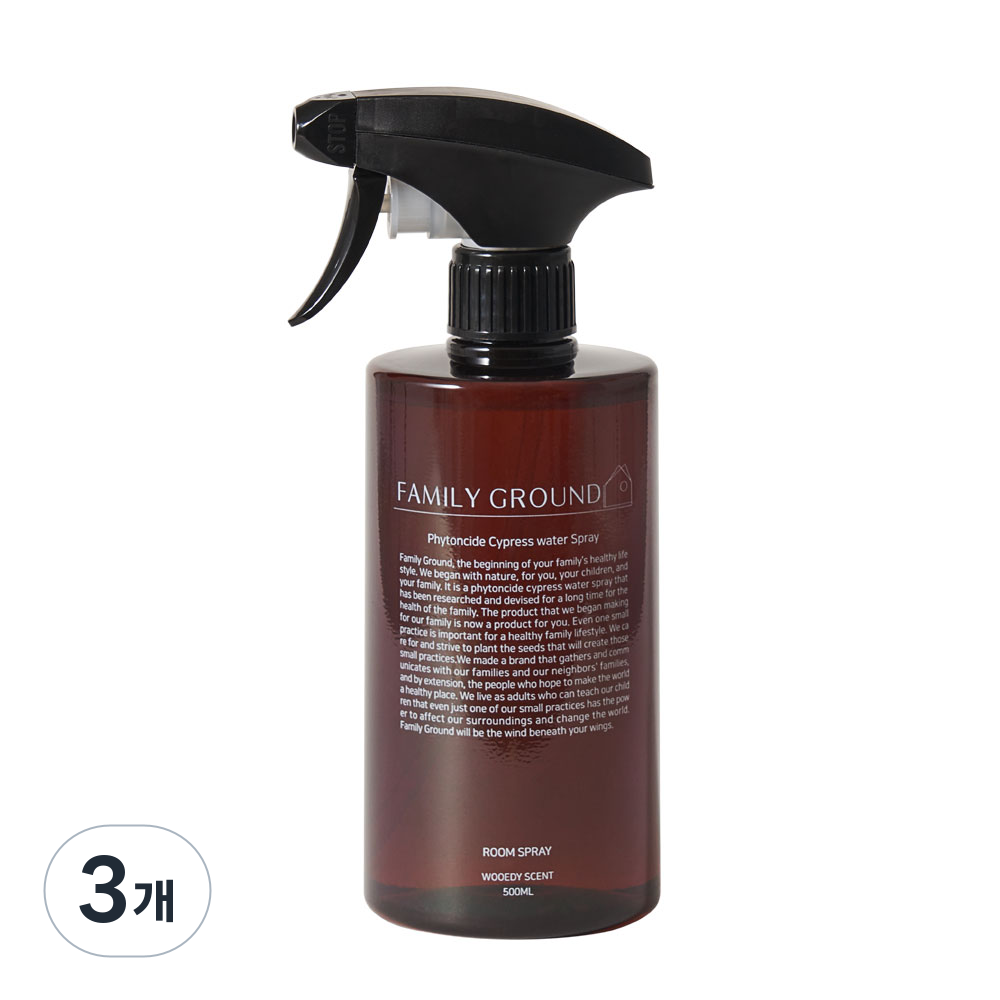 패밀리그라운드 정전기방지 냄새제거 섬유탈취제 항균 룸스프레이 비건 편백수 피톤치드 100% 50,770원
