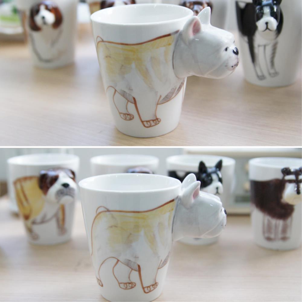 카페 특이한 동물 강아지 머그컵 홈카페 도자기머그잔 19,210원