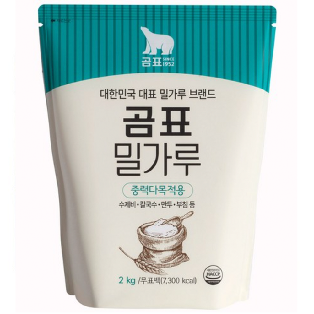 코스트코 곰표 중력 밀가루 1KG X 6, 1개, 2kg 1,960원