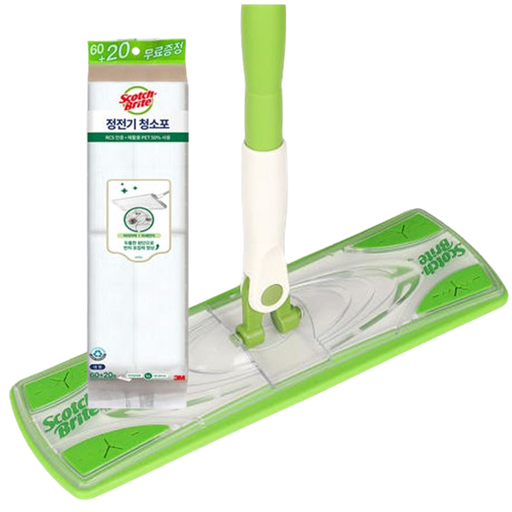 3M 대형 막대걸레 + 정전기청소포 80매, 1개 27,900원