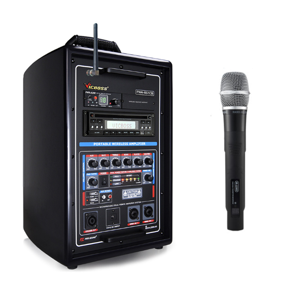 PWA-851CB 충전식 앰프 CD 블루투스 스피커 무선마이크 버스킹 1,020,000원