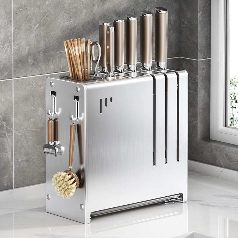 호밍사이  수저통 칼꽂이 스테인레스  수저통 칼보관함 입식 부엌 큰칼꽂 벽걸이 이 나이프나이프가드 13,980원