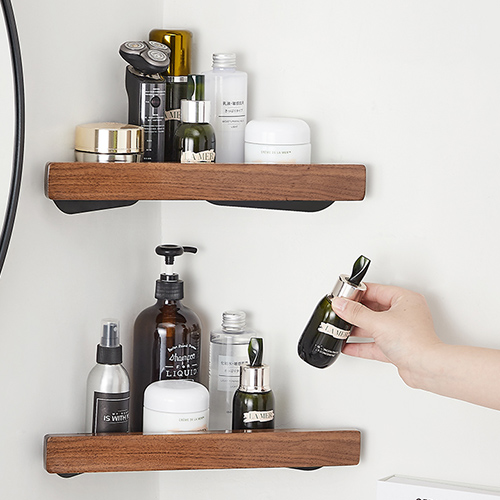 무타공마켓 인테리어 원목 욕실선반 못없이 세면대 화장실선반, 블랙, 1개 26,160원