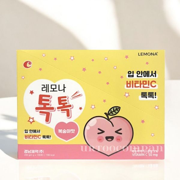 경남제약 레모나톡톡 비타민C 아연 칼슘 복숭아맛 어린이 영양제 1박스 (100포) 590949 27,100원
