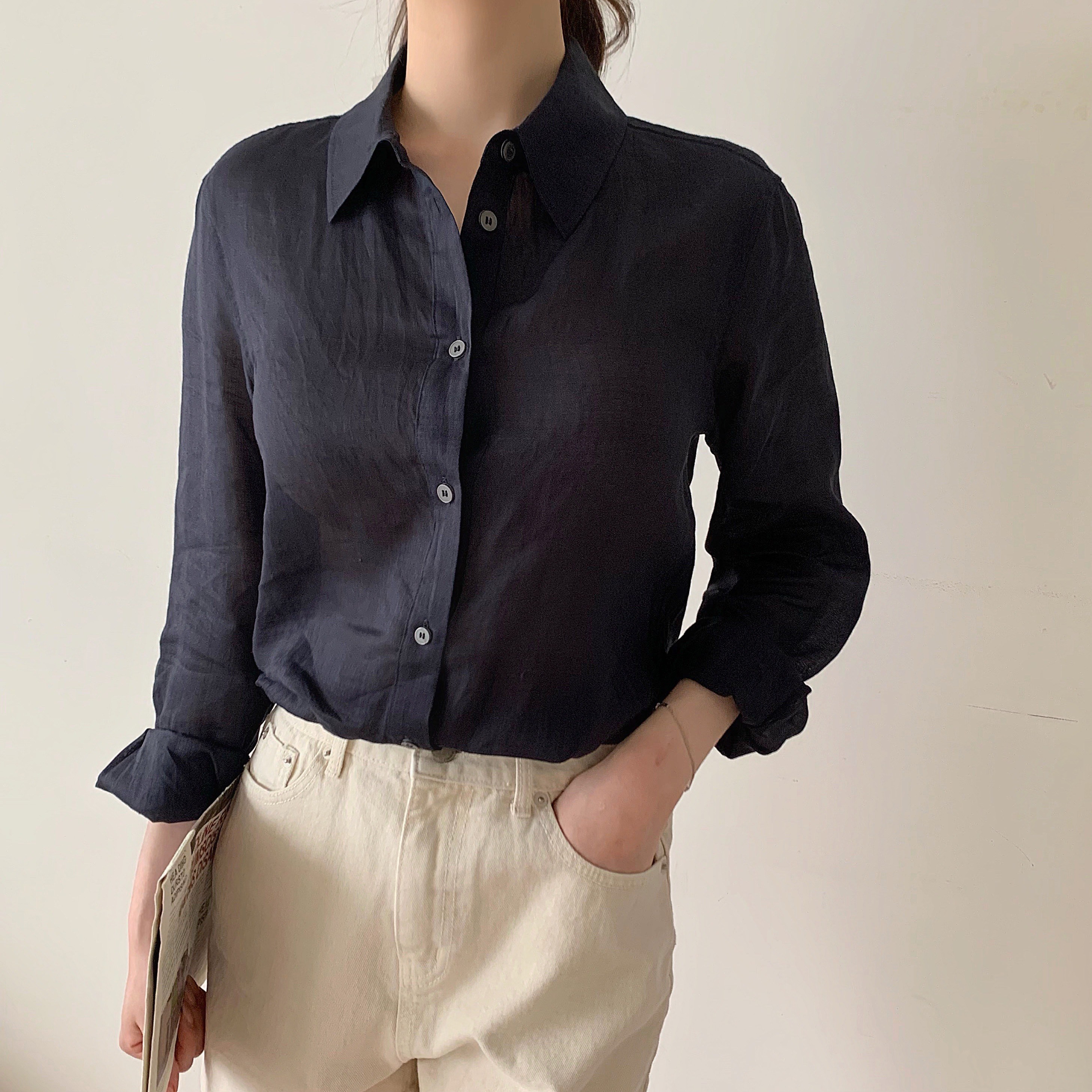 100%린넨 저마 데일리셔츠  노에르 클레어셔츠 35,620원