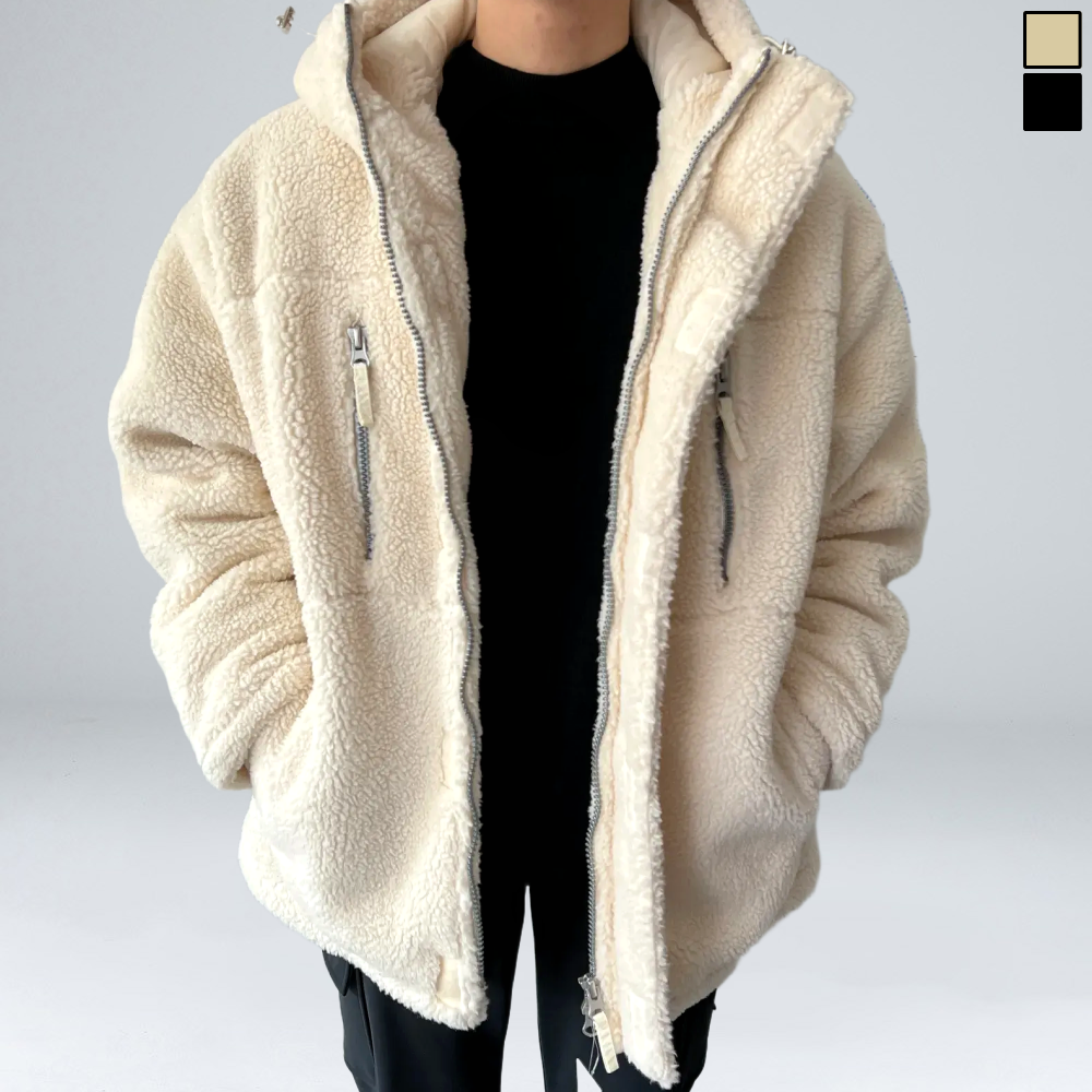 이브컴퍼니 울트라 헤비 양털 후드 집업 점퍼 - 3color (3208) 69,800원