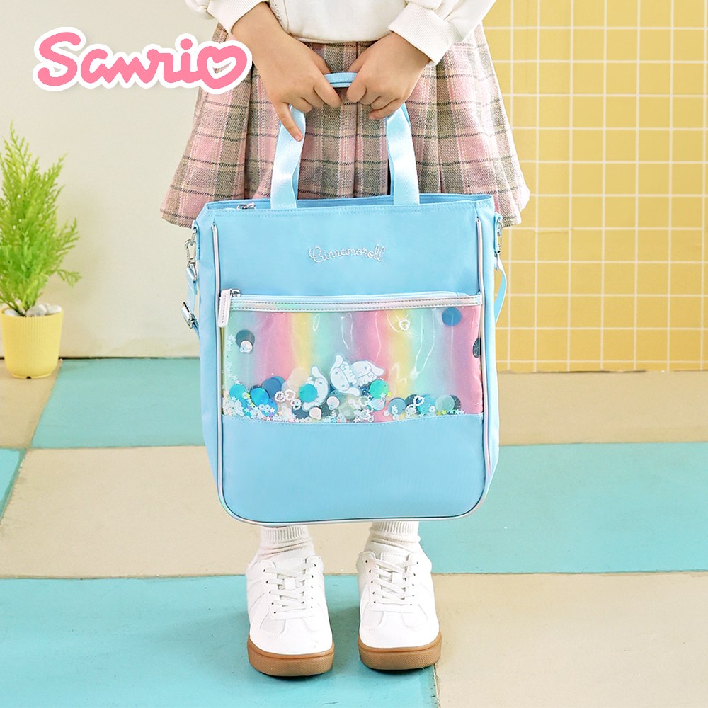 코지24 산리오 시나모롤 보조가방 지퍼형 초등학생 학원가방 예쁜 크로스백 옆으로매는가방 아동 어린이 키즈 신주머니 실내화주머니 신발가방 29,000원