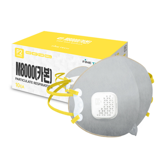 1급CARBON 방진마스크 정품 파인텍 카본M8000 1각 10매입 안면 여과식 방진 방역 방독 마스크 636,800원