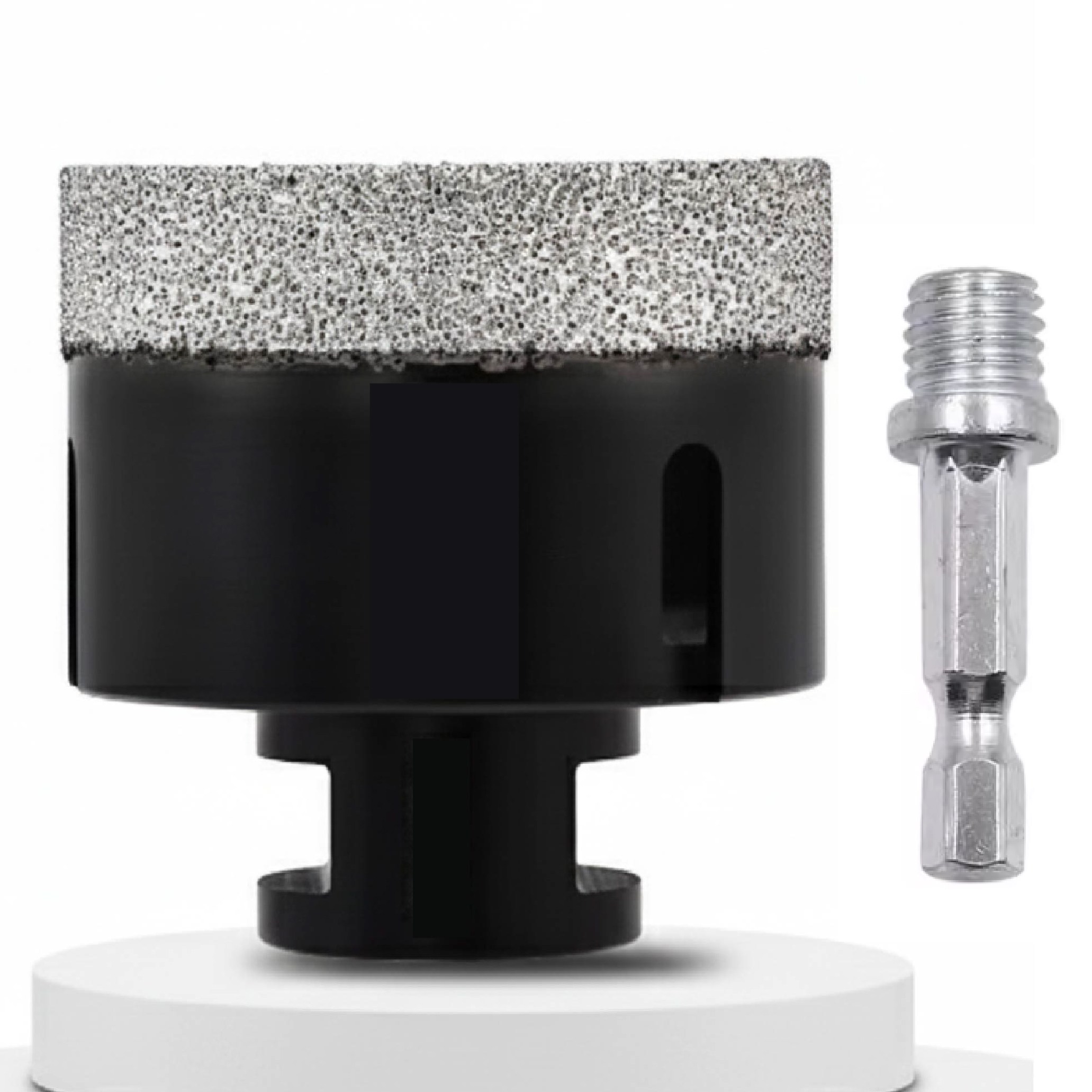 플로메리아 고강도 다이아몬드 홀쏘 75mm M10 그라인더용 융착 코어 비트 포세린 대리석 타일 도자기 구멍 기리 유리 홀커터 홀소, 1세트 47,900원