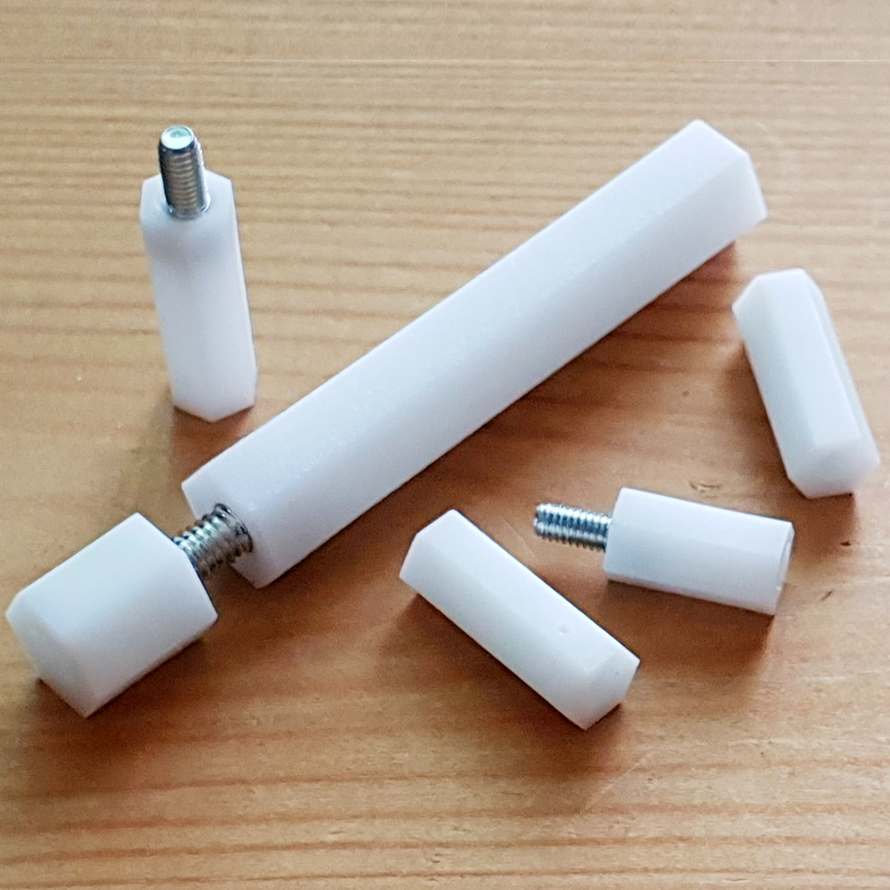 플라스틱 지지대 서포트 볼트 너트 스페이서 기판 PCB 나일론 M3 M4 4x10 1,100원
