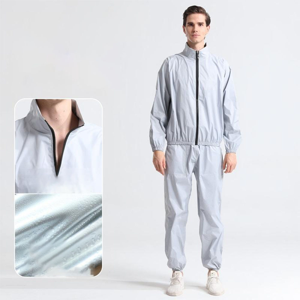 [웨일쓰] 심플 다이어트 땀복 세트 캐주얼 운동복 상하의세트 헬스 런닝 자켓+바지세트 46,800원