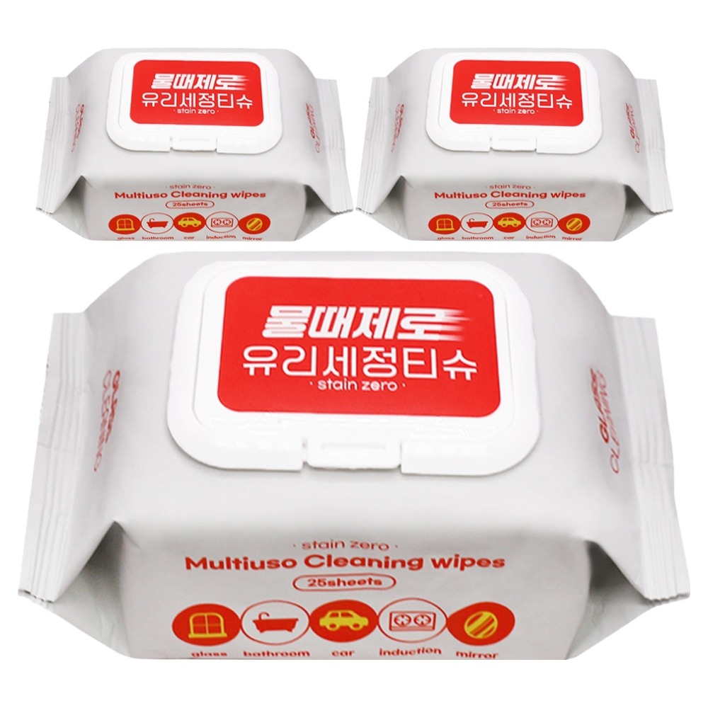 피큐 물때제로 차량용 유리세정 물티슈 캡형 13,500원