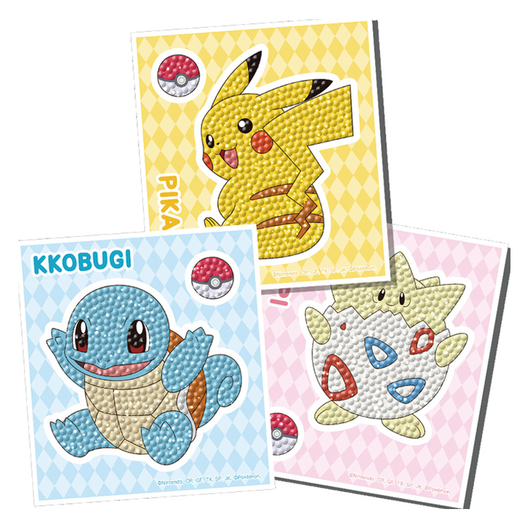 토이앤퍼즐 포켓몬스터 우리는 친구 스티커 보석십자수 DIY키트  3종 세트 5,960원