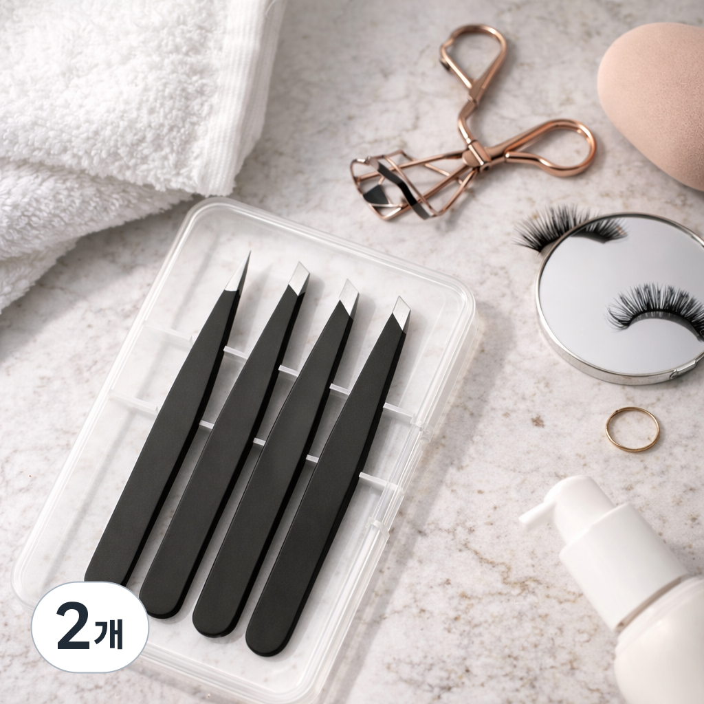 루움 잔털케어 깔금정리 스테인리스 족집게 4종 18,400원