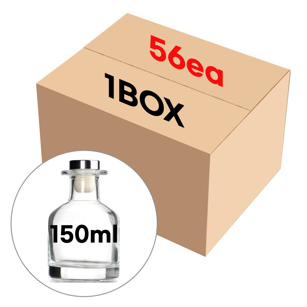 디퓨저 용기 (마개포함) 프레쉬 투명 150ml 1BOX 56개 만들기 재료, 150ml, 현재가 93,200원
