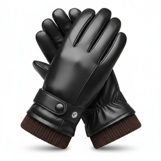 훈이네 터치가능  기모 남성 겨울장갑 인조가죽 손목벨트형 24,800원