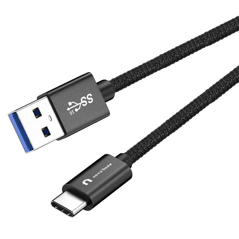 노바베이스 USB3.2 Gen2 10Gbps A to C 타입 고속충전 데이터 케이블, 블랙, 1개, 200cm 15,900원