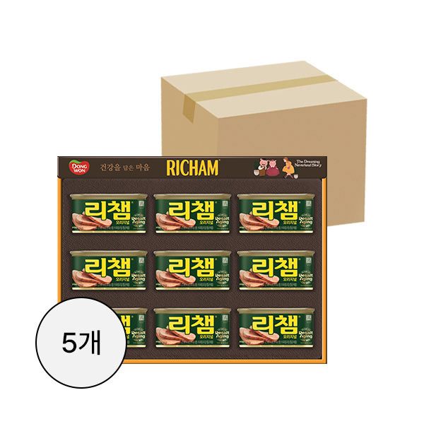 동원 리챔 G9호 (No-Cap)x5개(1box) 참치 캔 통조림 설 명절 선물세트 189,100원