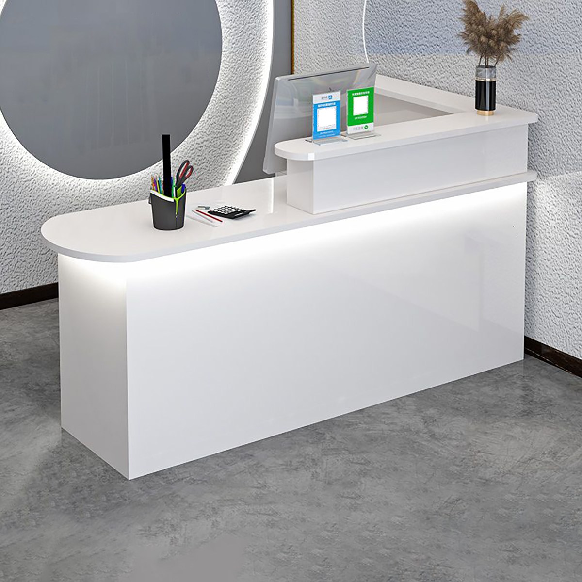 업소용 계산대 수납형 마트 카운터 프론트 안내 데스크 카운터테이블 인포데스크 314,100원