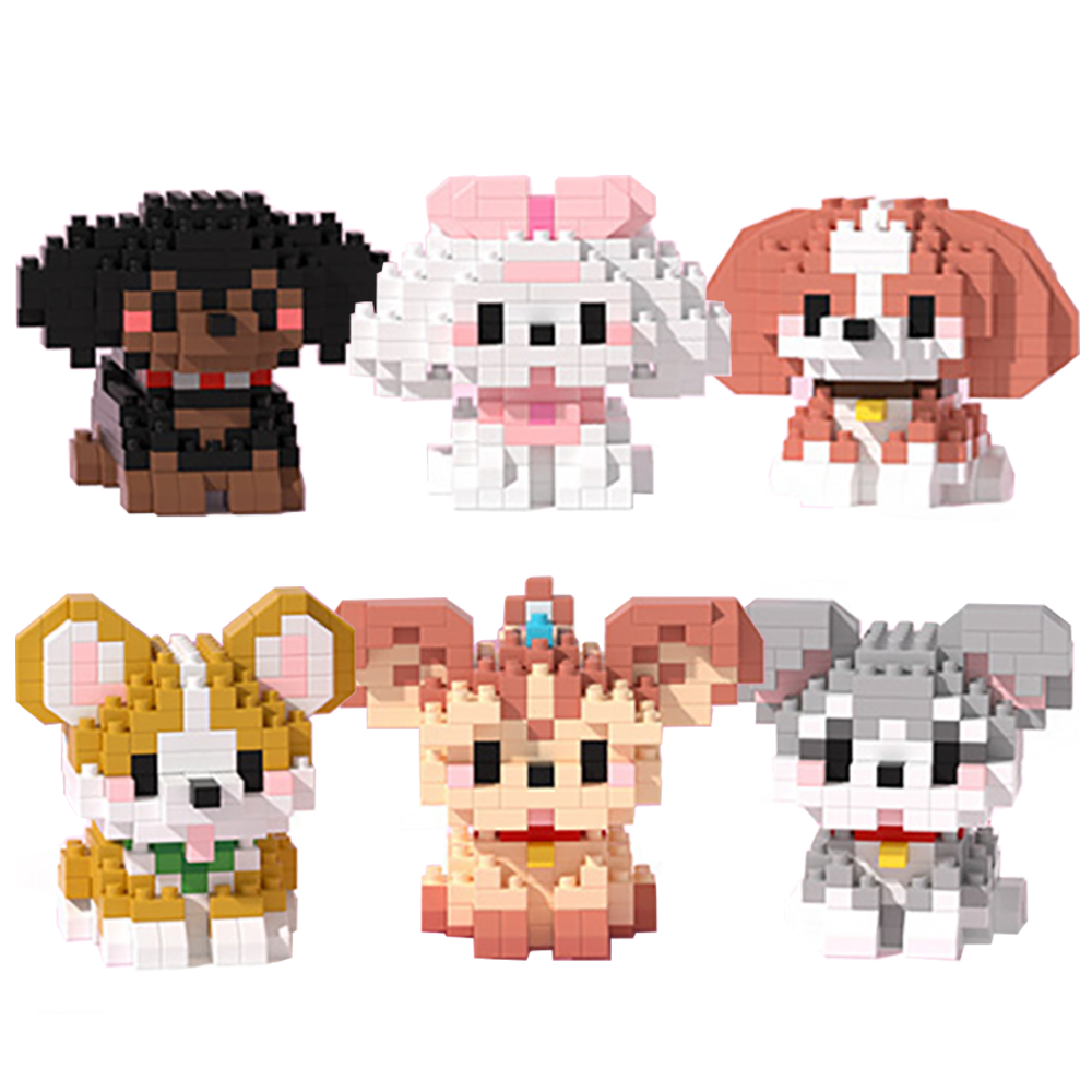 [블럭킹] 나노블럭 댕이 냥이 강아지 고양이 6종 모음 어린이 KC인증 18,400원