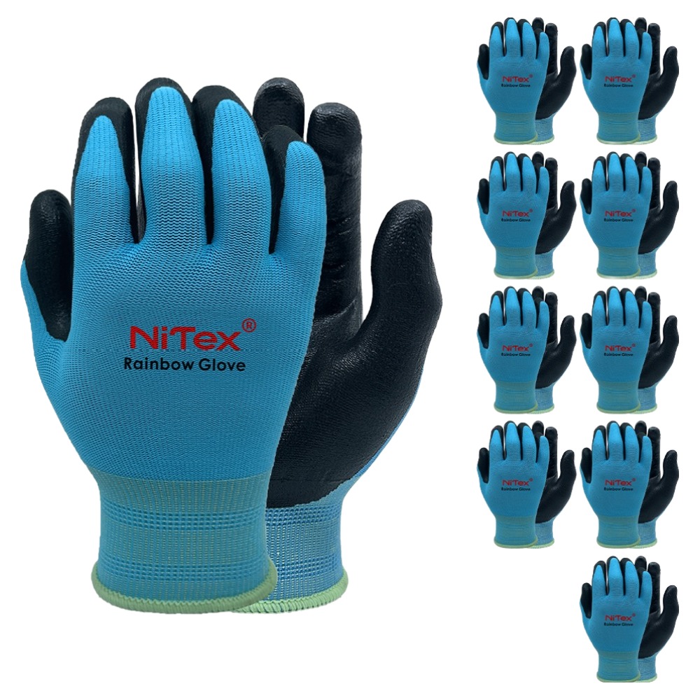 나이텍스 레인보우 NBR폼 코팅작업장갑 양손세트 M NRG-200, 블루, 10세트 17,770원