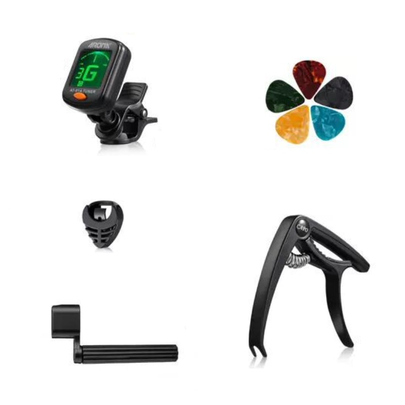 주닉스 기타 액세서리 세트 튜너 피크 너트 5종 세트D 11,810원