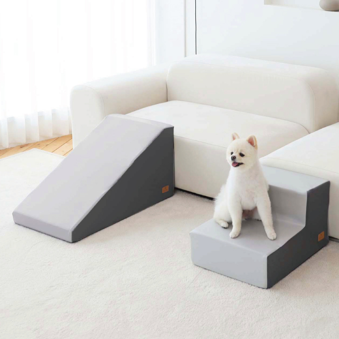 리토토 반려동물 강아지 계단 논슬립 슬라이드 펫 스텝, 2.라이트그레이, 현재가 55,800원