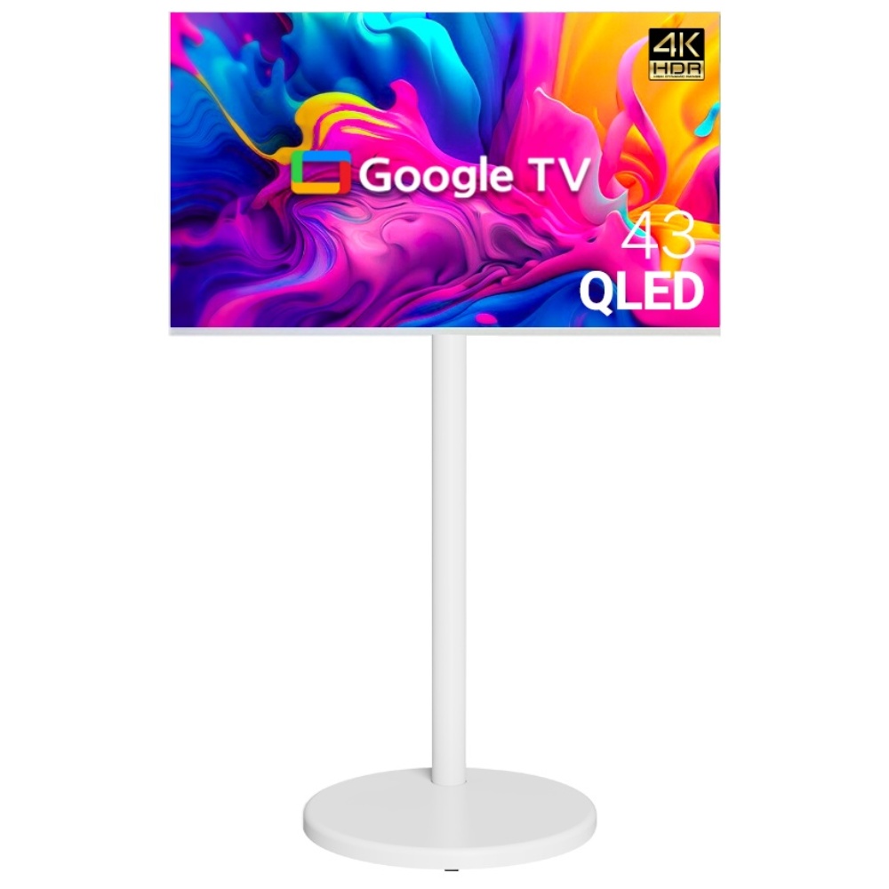 무빙큐빅스 스마트 4K UHD QLED 43인치 삼탠바이미 화이트에디션 스탠딩 이동식 TV 삼텐바이미 중소바이미 427,000원