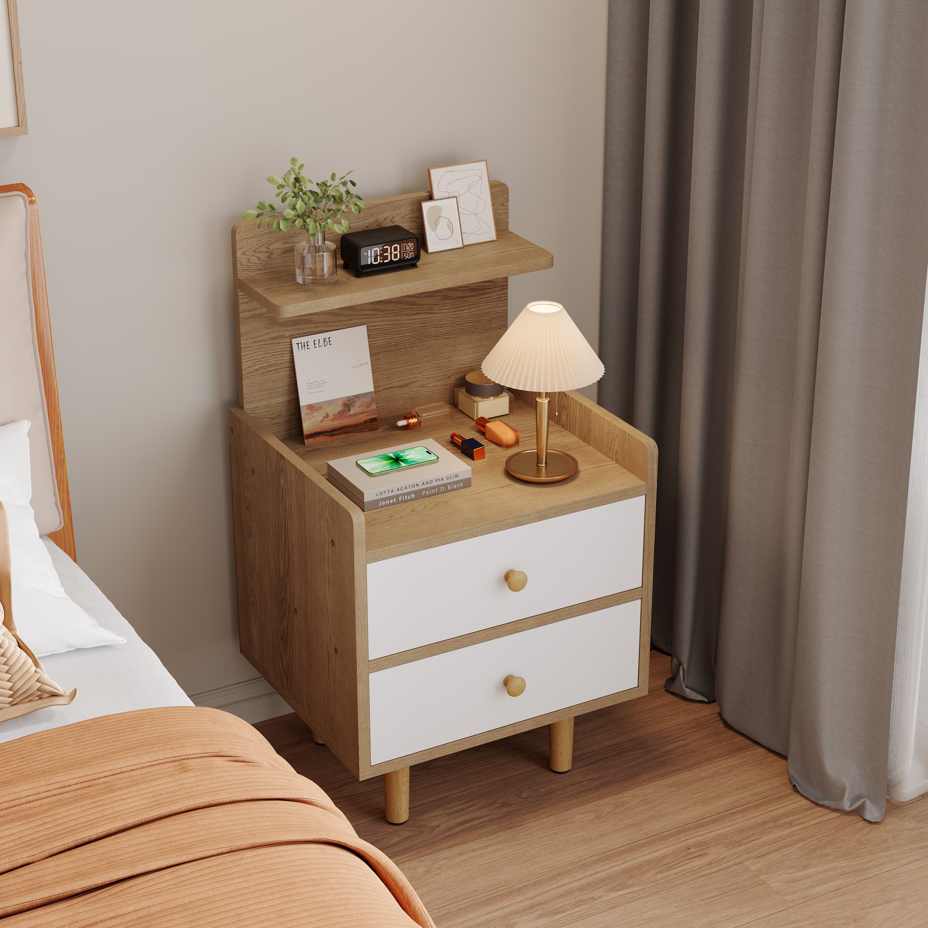 머릿장 침대머릿장 원목 침대 협탁 침실 거실 쇼파 2단 서랍장 30,000원