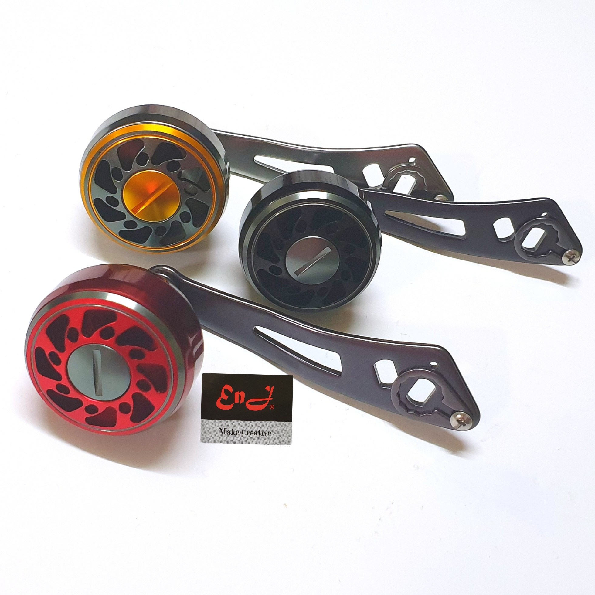 배이트릴 파워핸들 2볼 알루미늄핸들 튜닝핸들 베이트릴 노브 선상쭈꾸미, C빨강 12,900원