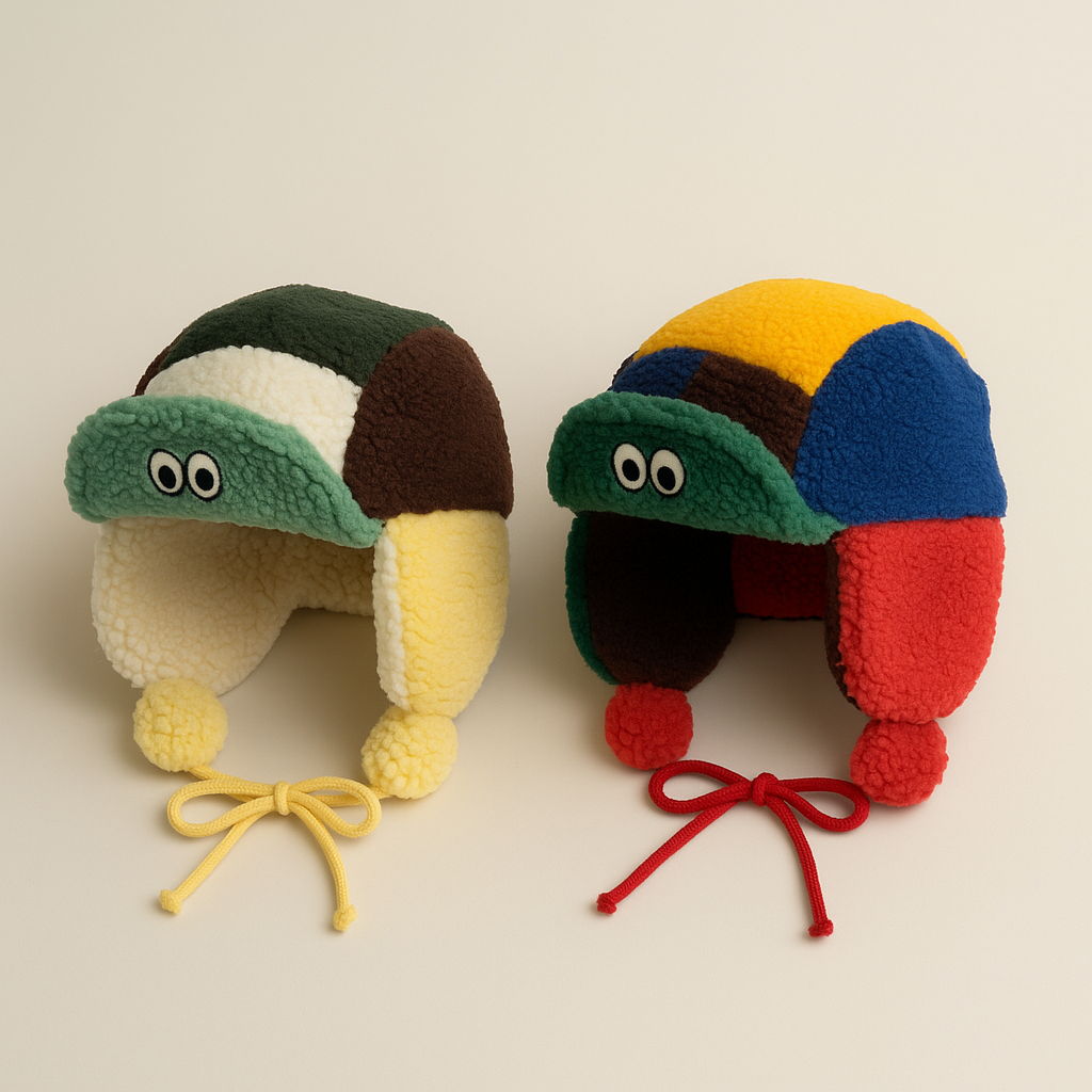 [아띠엘] 포근 레트로 패치워크 인싸 귀도리 모자 여아 남아 남여공용 겨울모자 군밤모자 패밀리 (키즈/성인) 18,900원