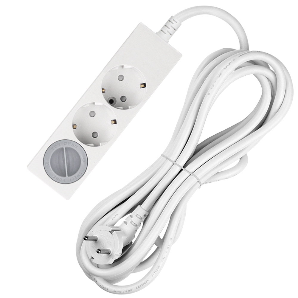 스윗홈 - 일반 접지 멀티탭 3구+안전커버 1p 19,900원