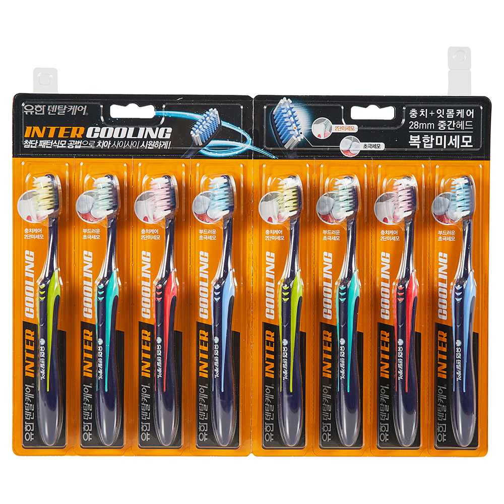 유한덴탈케어 인터쿨링 복합미세모 칫솔, 8개입, 1개 11,190원