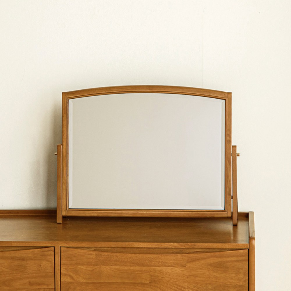 룬드 고무나무 원목 스퀘어 화장대 탁상 거울 106,000원