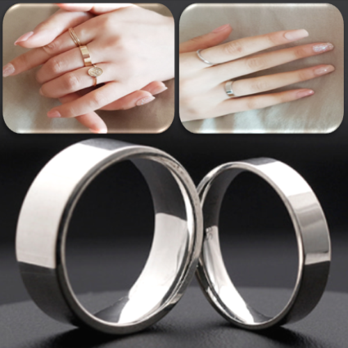 코코날다 은반지 무광/유광 남성 실버반지 99.9% 남자 순은 민자 평반지 은 실버링 순은 반지 72,230원