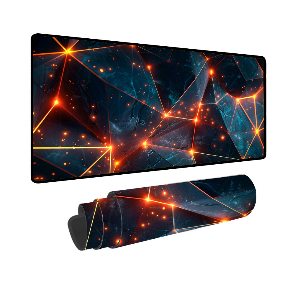 게임 논슬립 마우스패드 3MM 두께, 1개, 기하학패턴라인/오렌지 26,500원