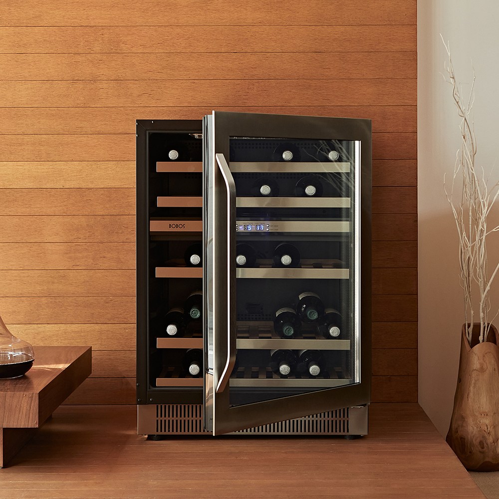 보보스 와인셀러 빌트인겸용 가정용 업소용 사무실 와인냉장고 와인셀러 JG-45B 44병, JG-45B, 와인셀러 블랙 1,540,000원