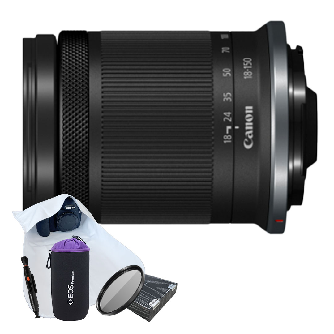 [포토리뷰이벤트] 캐논 RF-S18-150mm F3.5-6.3 IS STM + 포켓융 + 방수파우치 +렌즈 클리닝펜+ 55mm MCUV 필터 645,000원