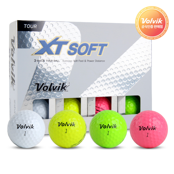 [VOLVIK] 볼빅 XT 소프트 3피스 우레탄 골프공, 1개 38,500원