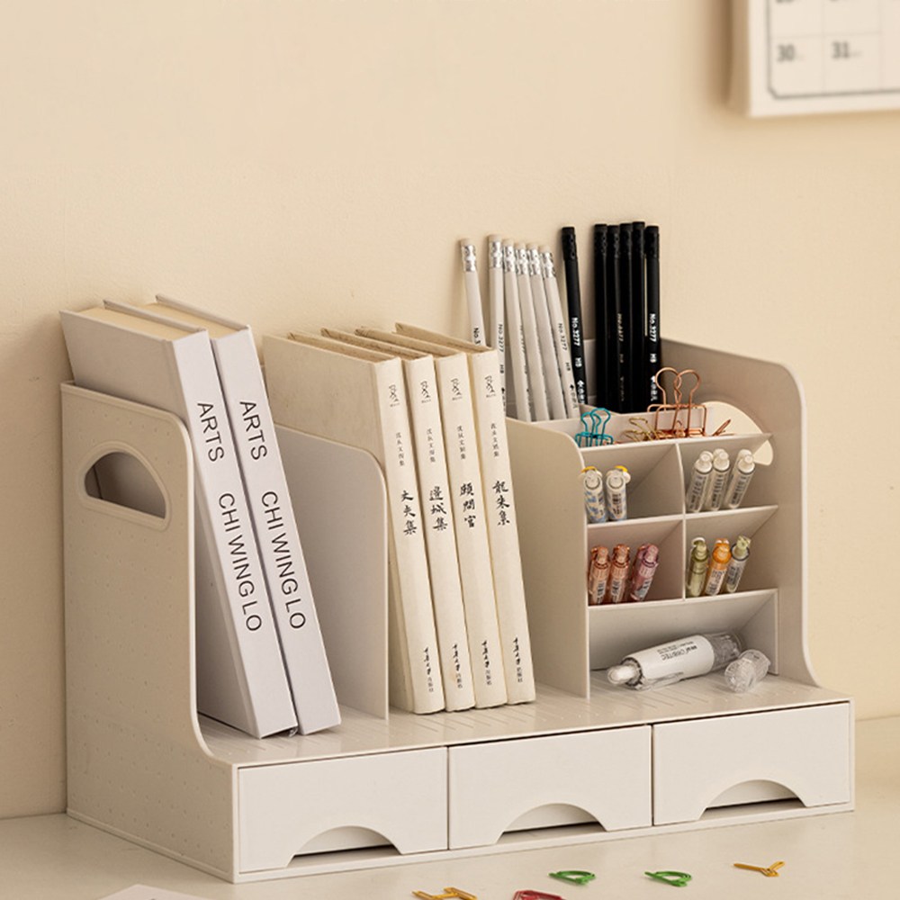 리빙픽 서랍식 책꽂이 올인원 책상정리함 사무실 서류 정리 펜꽂이 데스크 정리대 28,900원