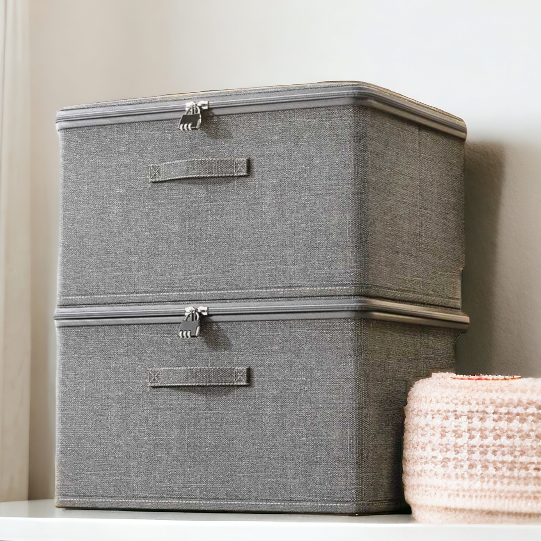 꾸꾸리빙 자물쇠 상자 패브릭 리빙박스 사생활보호, 1개, (특대형)자물쇠포함 24,500원