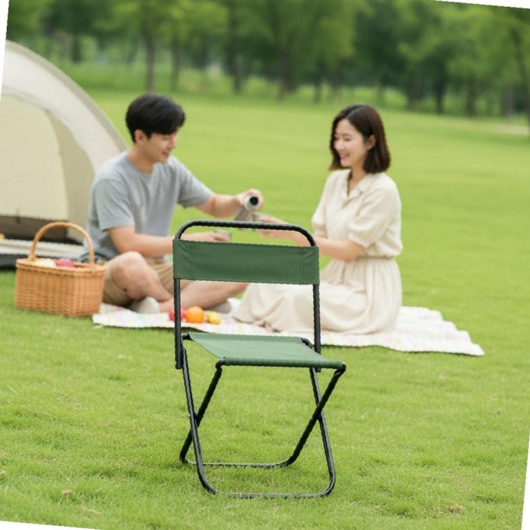 휴대용 초경량 접이식 캠핑 체어 등받이 낚시용 야외 안락 의자, 1개, 랜덤(요청사항기재) 12,750원