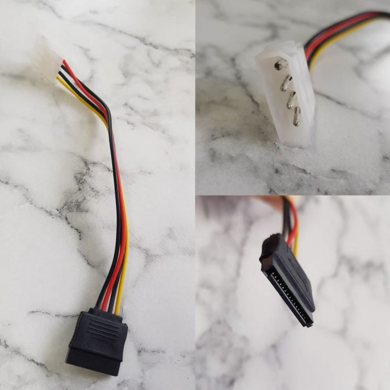 사타 전원 케이블 SATA IDE 전원 변환 케이블 IDE to SATA, 21.5cm, 1개 1,000원