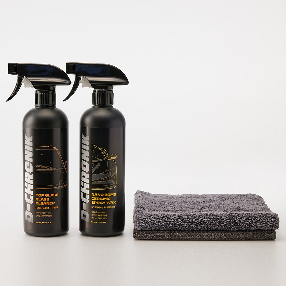 디크로닉 물왁스 퀵디테일러 차왁스 유리 세정제 세트 34,500원